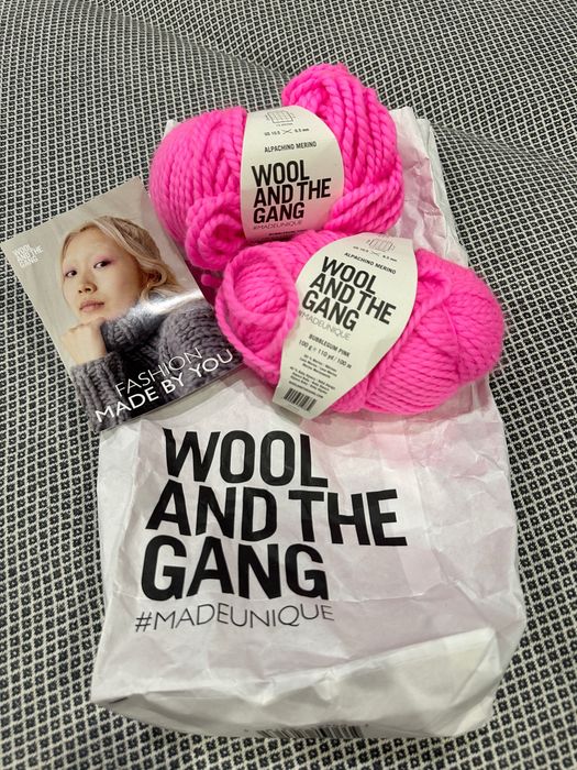 Пряжа Wool and the gang альпака меринос Bubblegum (500 грн / шт)
