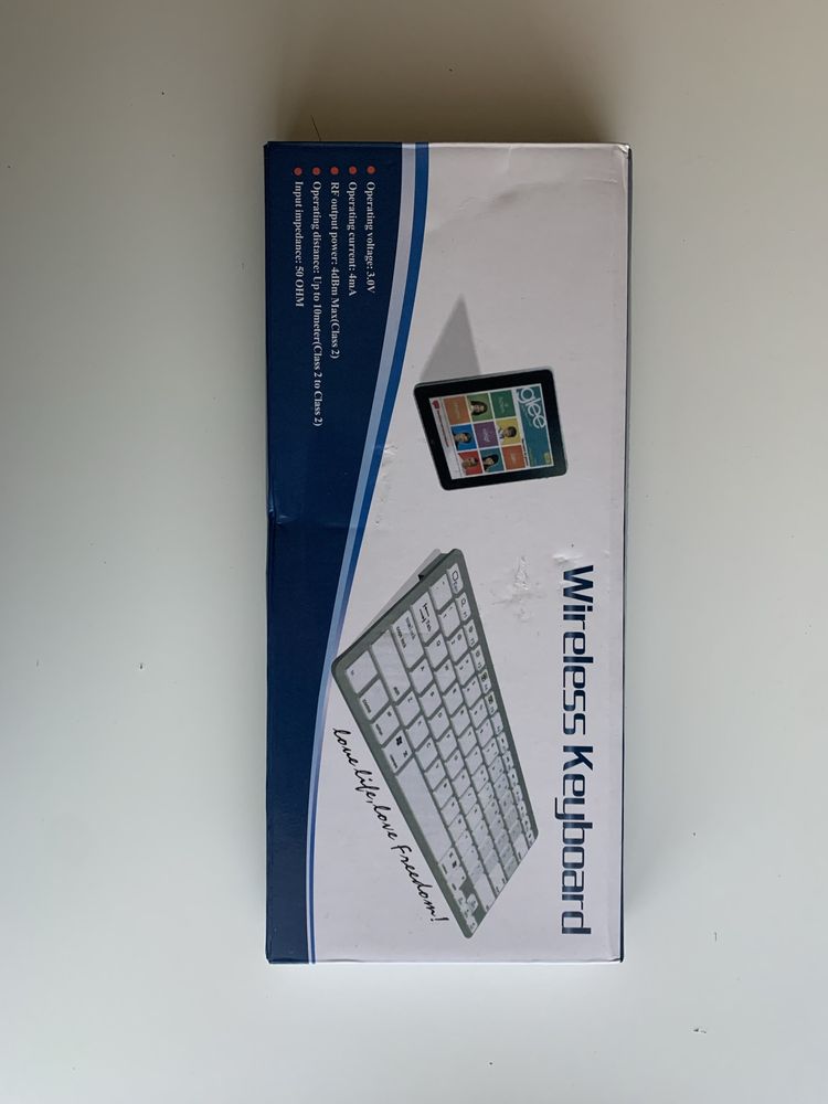 Teclado bluetooth cinza