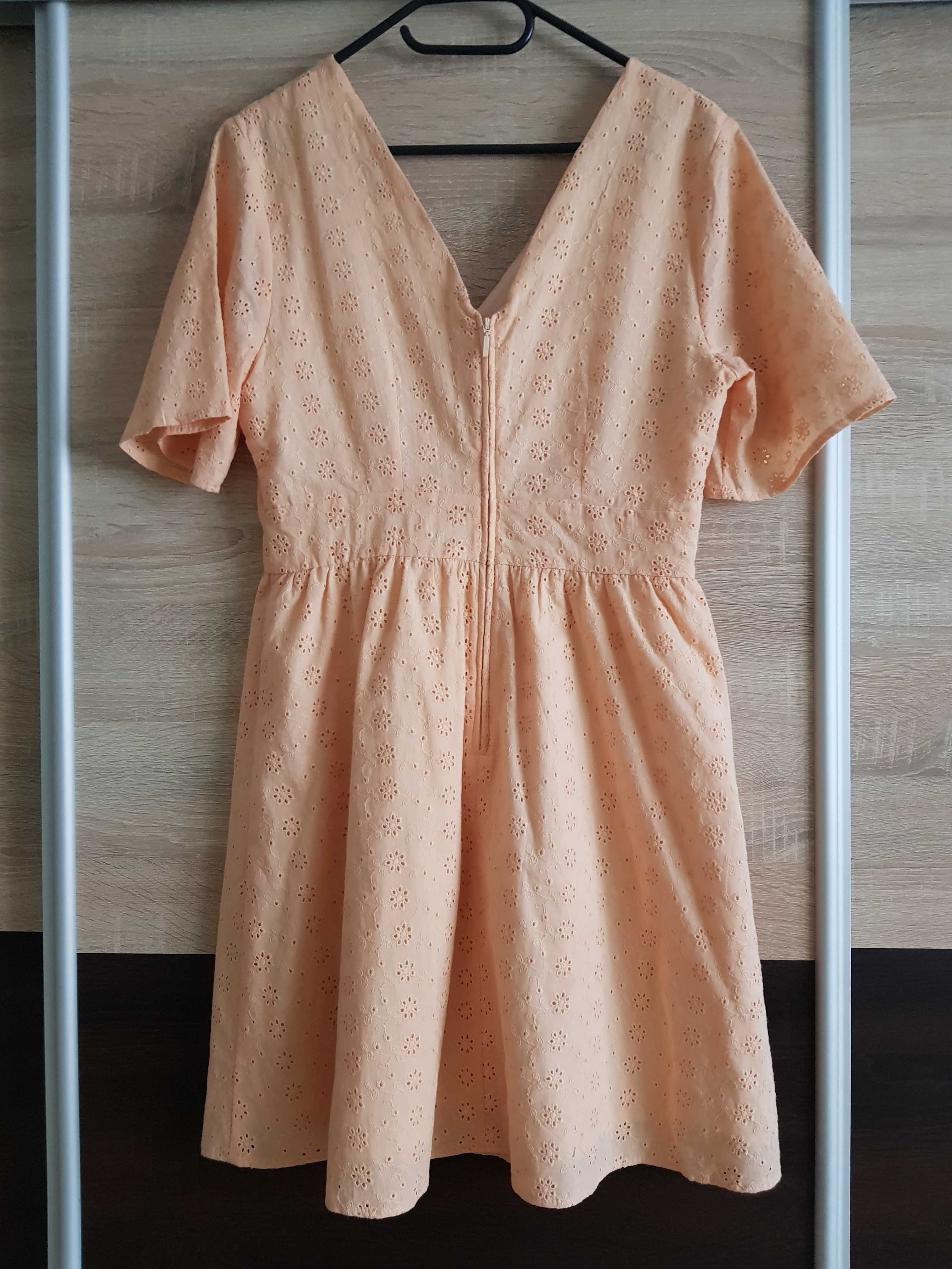 Sukienka typu babydoll, ORSAY, rozmiar 36, kolor morelowy