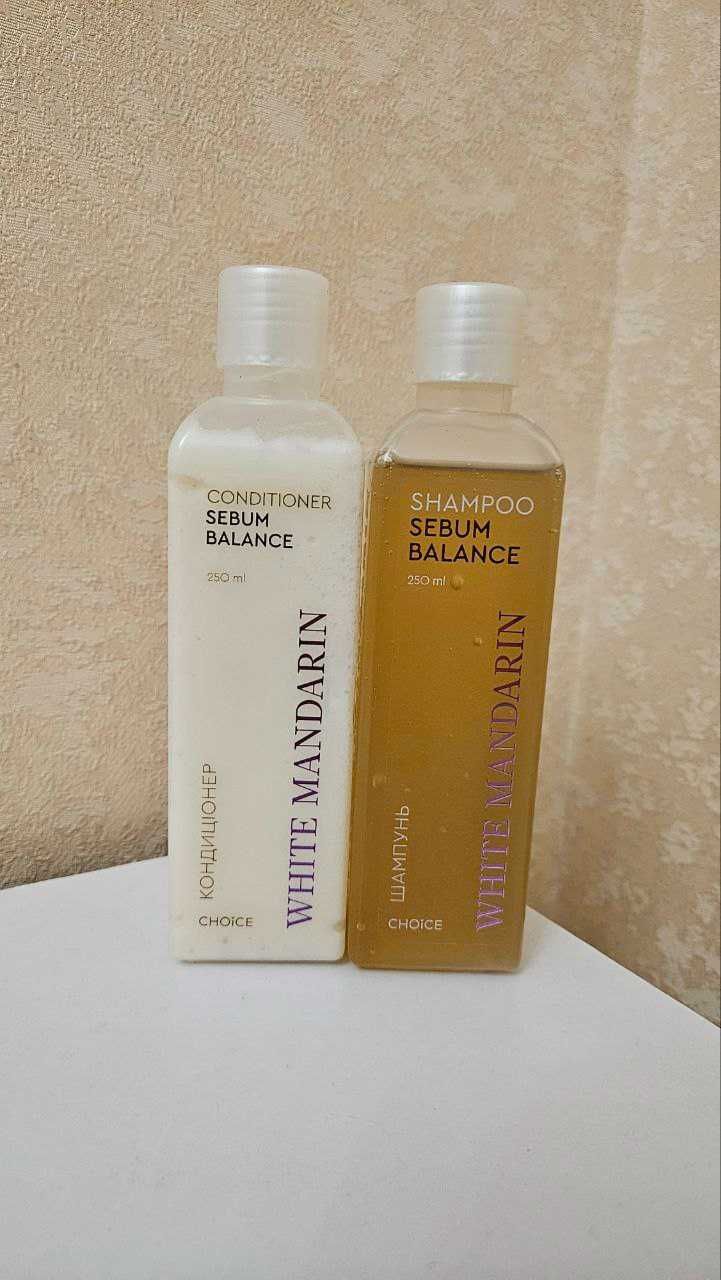 Натуральний шампунь і кондиціонер для жирного волосся Sebum Balance