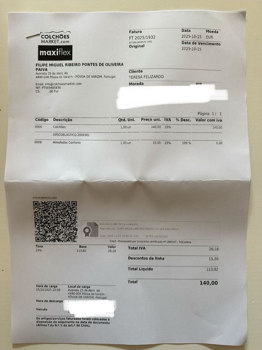 Colchao visco eleastico NOVO