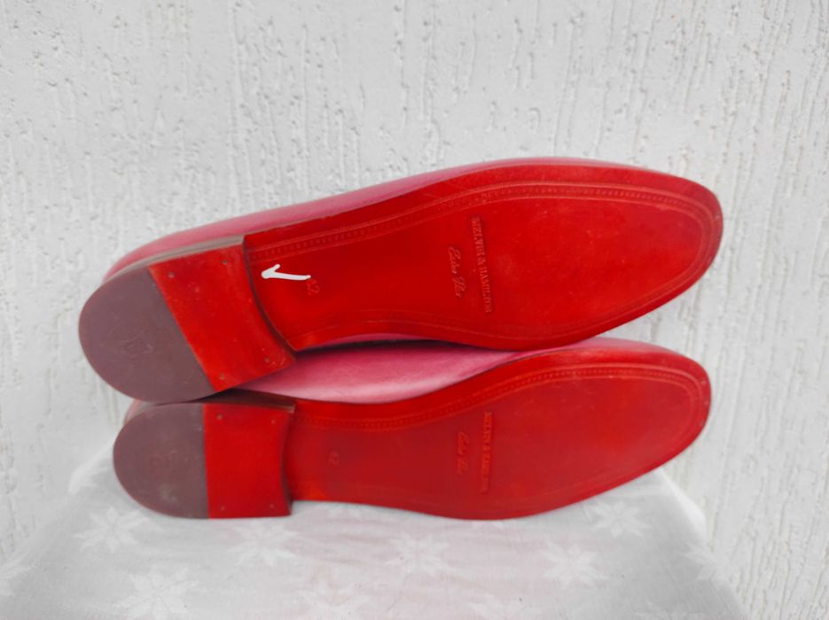 Брендовие кожанние туфли, лофери melvin&hamilton р.42