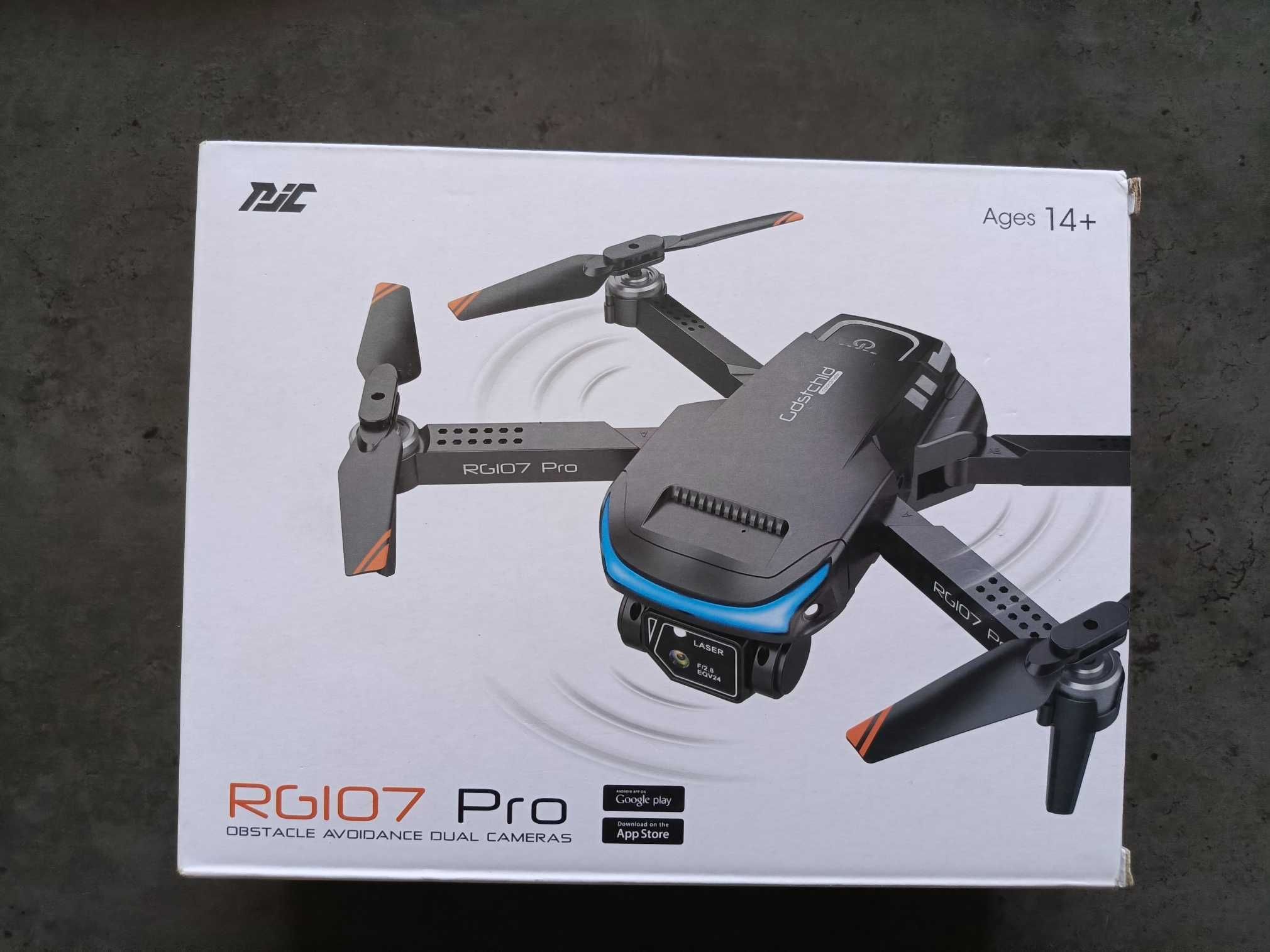 Dron dwie kamery 4K Rg107 Pro omijanie przeszkód Bateria 1X 1800 mAh