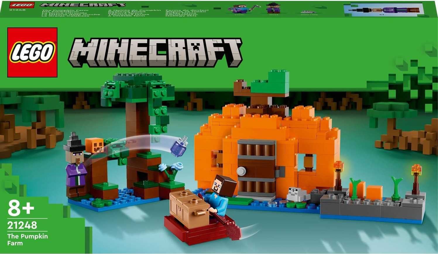 LEGO MINECRAFT 21248 Dyniowa Farma Dom Zestaw 8+ Klocki *NOWE*