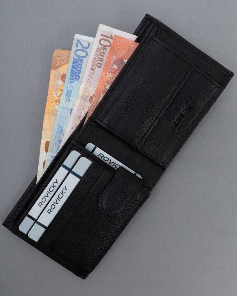 mały, skórzany portfel męski z systemem rfid - 4u cavaldi