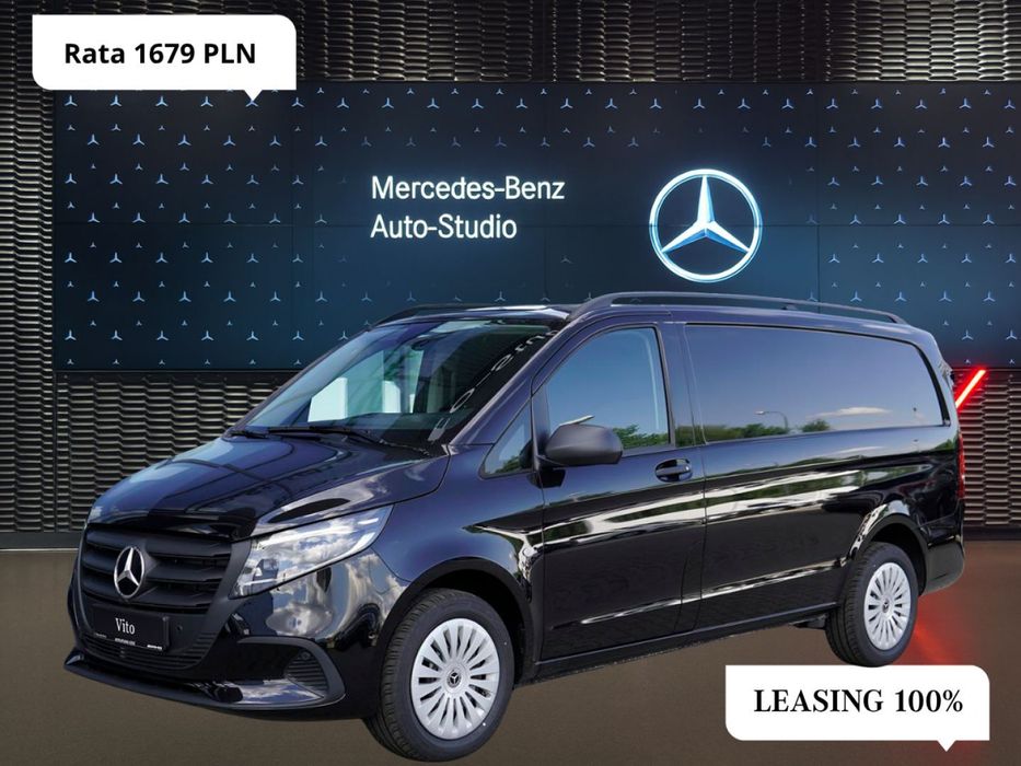 Mercedes-Benz VITO  Furgon 190KM / Ekstra Long / LED / Automat 9G Tronic / 3 osobowy
