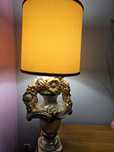 Lampa podłogowa stojąca, Vintage,  stojak gipsowy wysokosc Ok 90cm