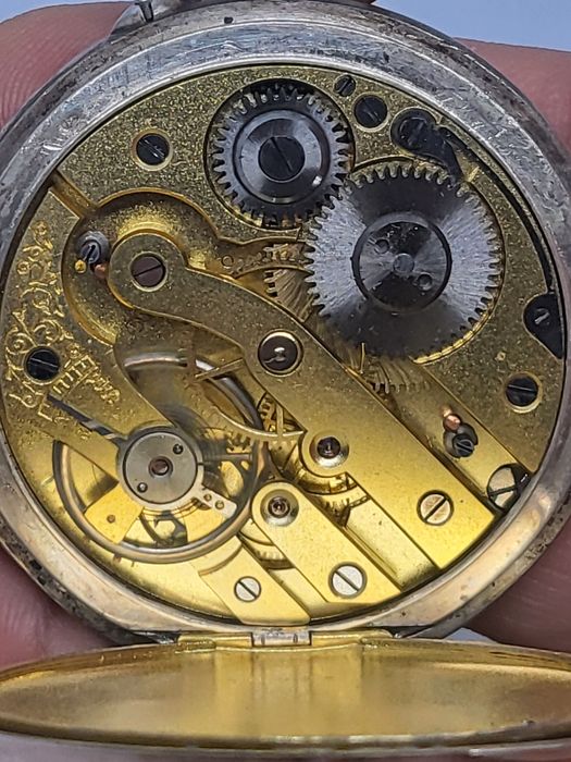 Карманные часы  серебро 800