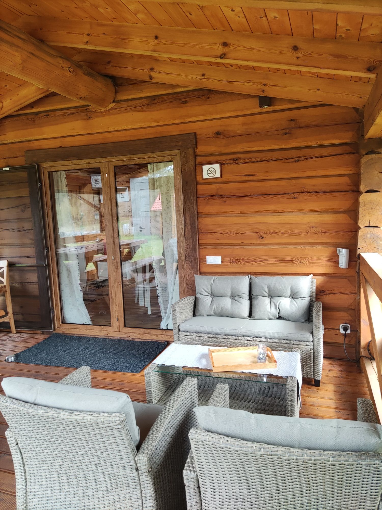 Domek Mazury, całoroczny dom z bala, sauna, balia na wyłączność