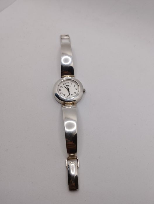 Srebrny damski zegarek, na baterie, próba 925