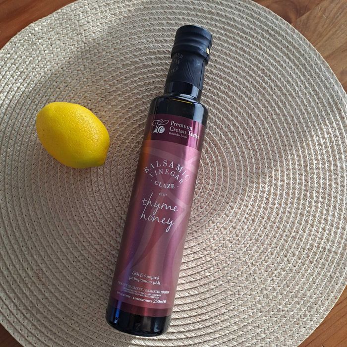 4x Ocet balsamiczny z miodem tymiankowym grecki tylko 3 skladniki