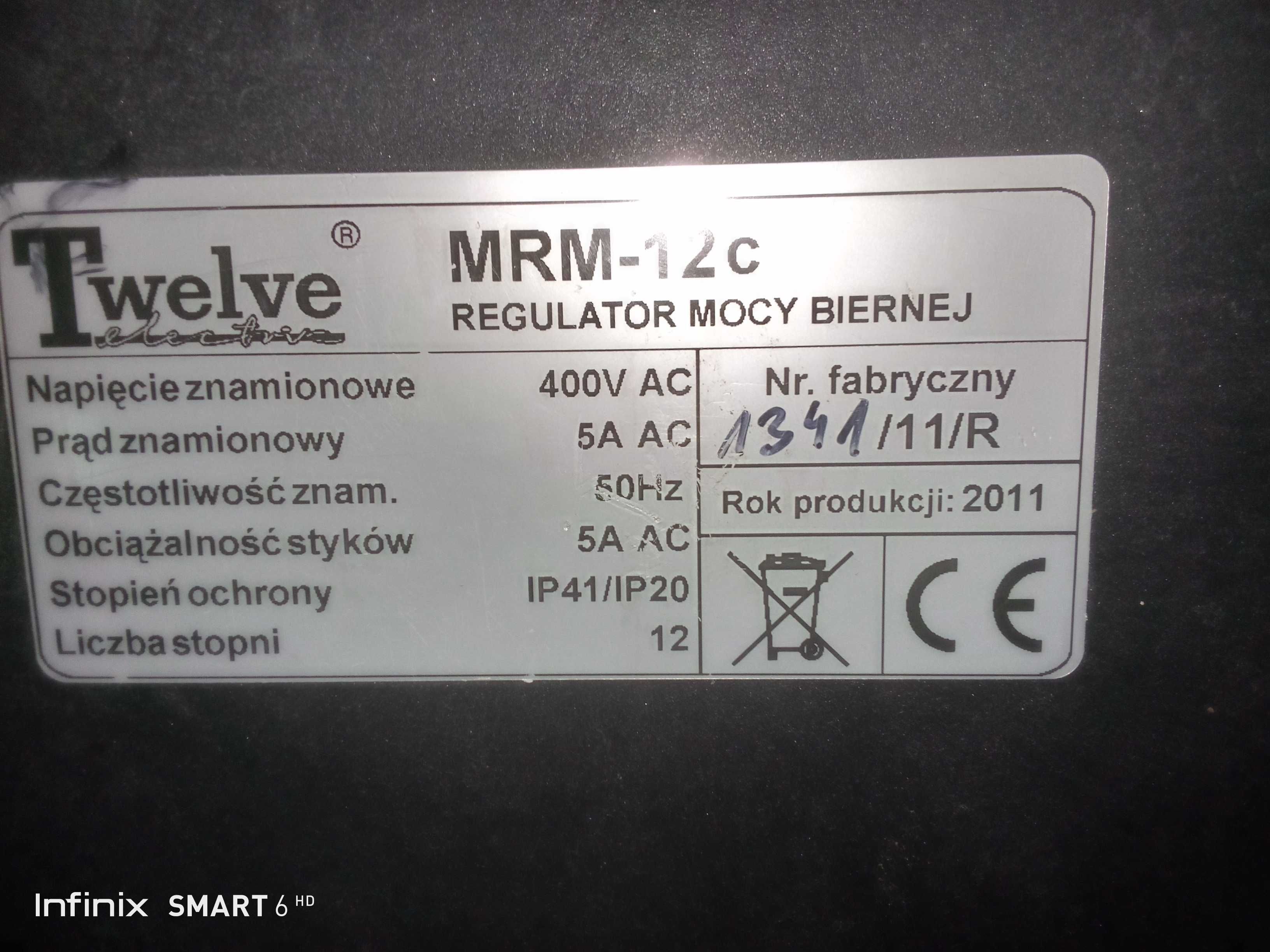 Mikroporcesorowy Regulator Mocy Biernej MRM-12C