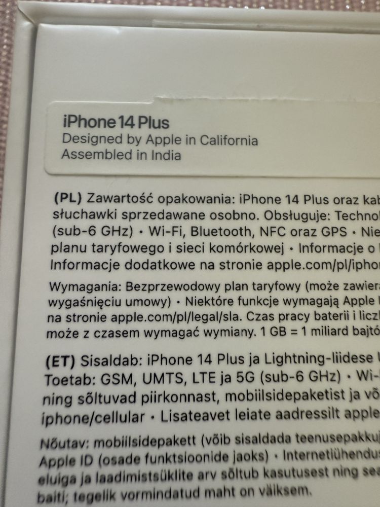iPhone 14 plus biały