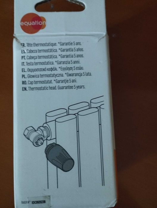 Cabeça termostática 28x1,5 Equation para aquecimento central novas