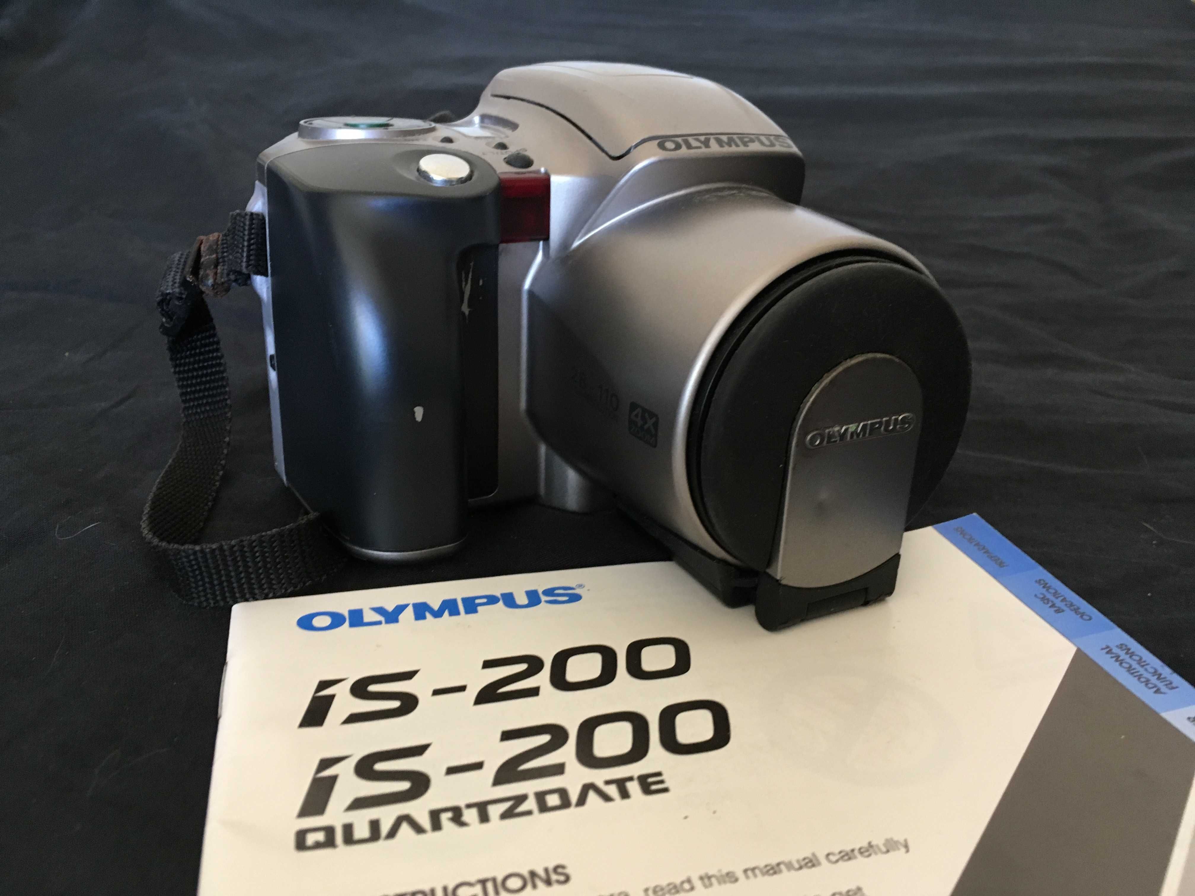 Máquina Fotográfica Analógica Olympus IS-200, pilhas novas, e lente
