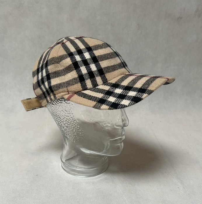 Wełniana czapka Burberry London vintage