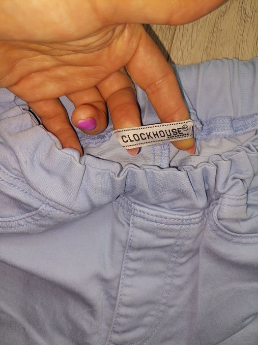 Błękitne tregginsy damskie r. 38