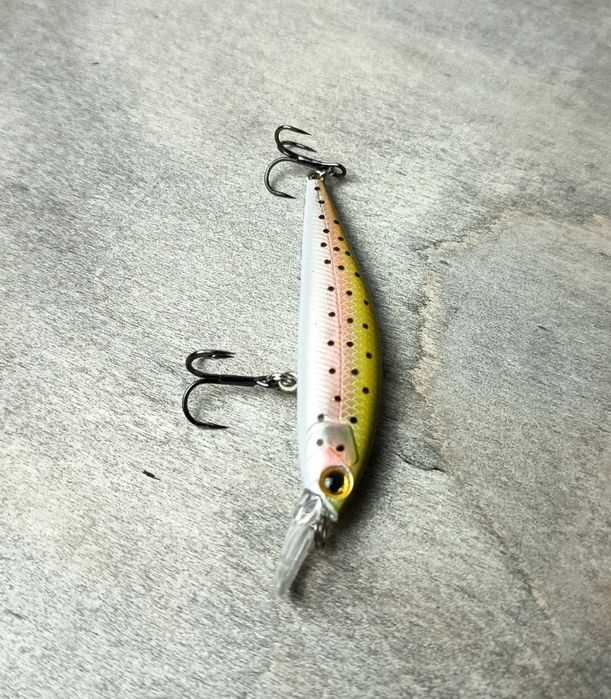 Wobler Robinson Trout Pro 8 cm z kotwicami – pstrągowy, stan idealny