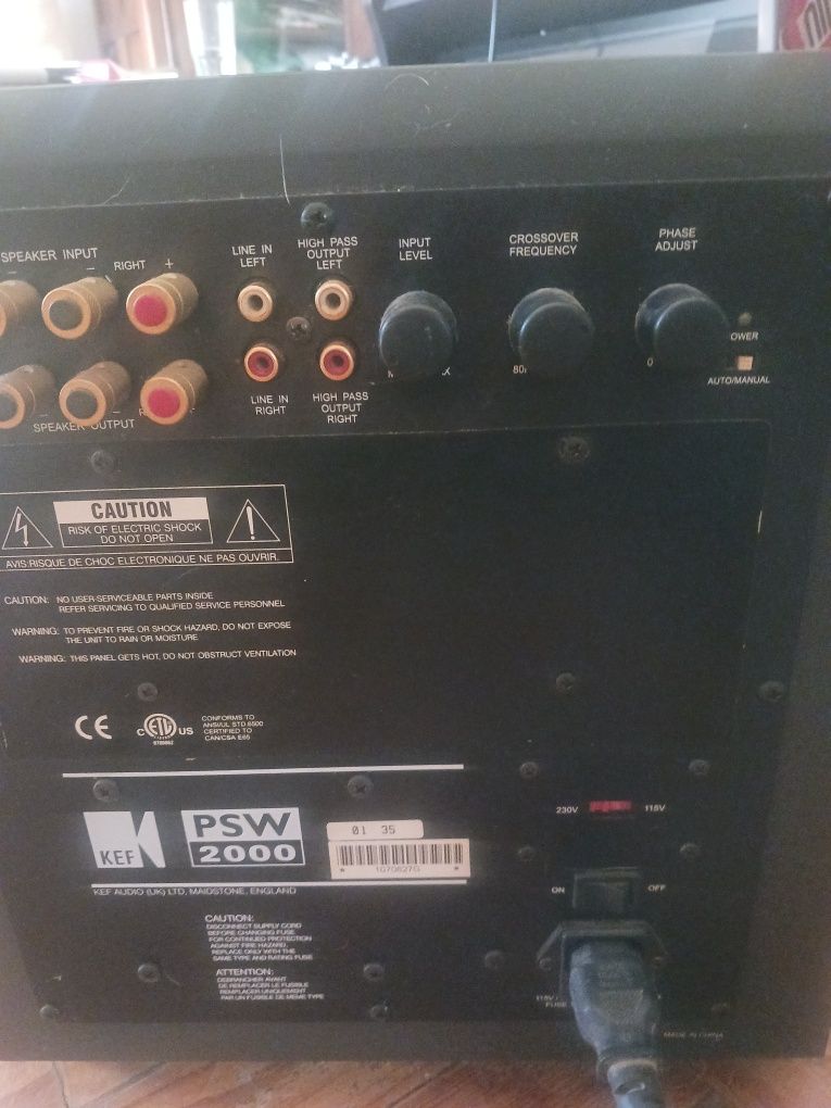 Subwoofer ativo kef psw 2000