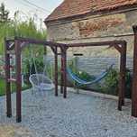 Stelaż pergola na huśtawkę I hamak z drzewa kvh lub bhs