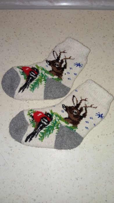 Шерстяные носки,по стельке 15-17 см,24-27 размер ноги. 70 грн