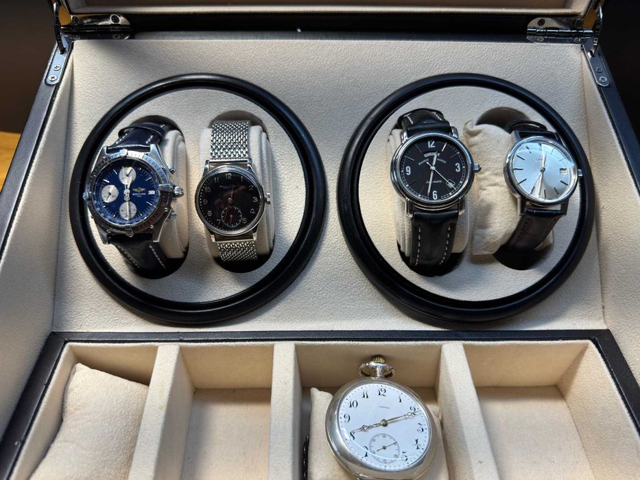 kolekcja zegarków Breitling, Omega, IWC, Maurice Lacroix