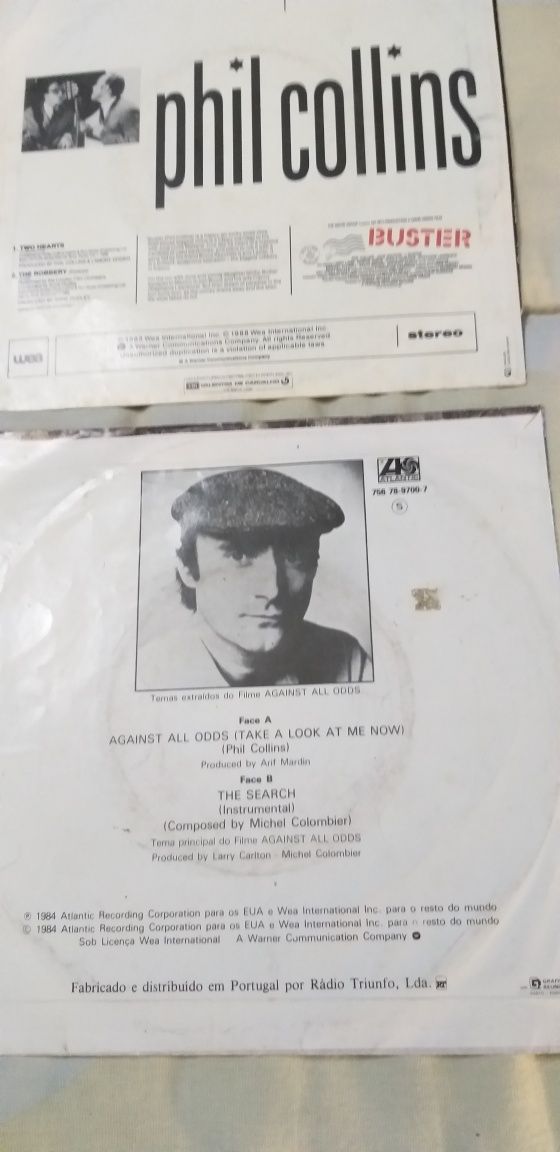 8 Discos Vinil singles anos 80