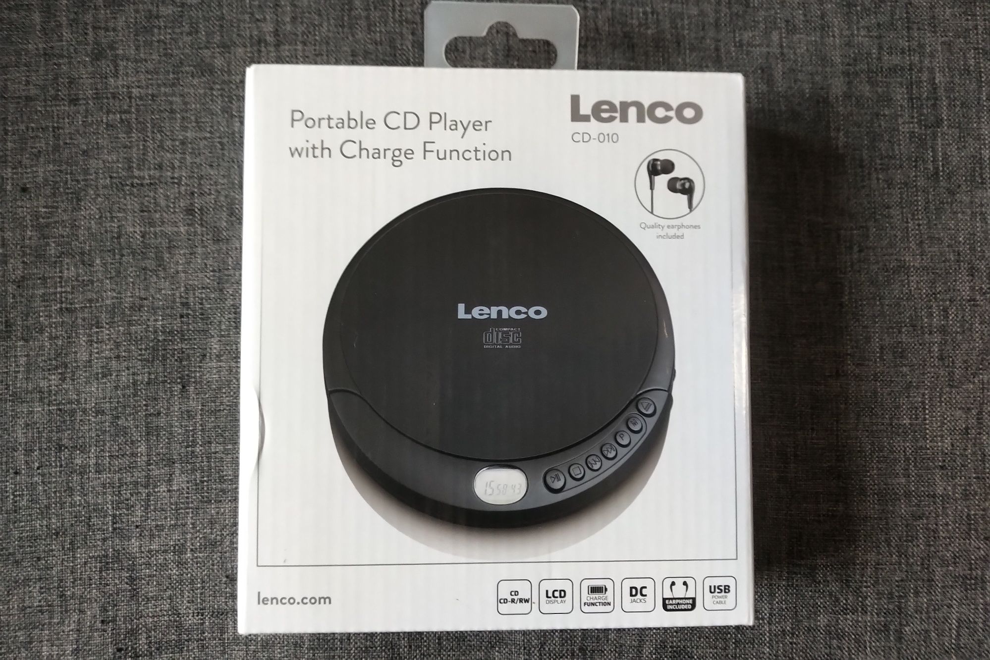 Przenośny odtwarzacz CD Lenco z funkcją ładowania