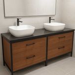 Szafka Podumywalkowa z metalową ramą – styl industrialny / loft