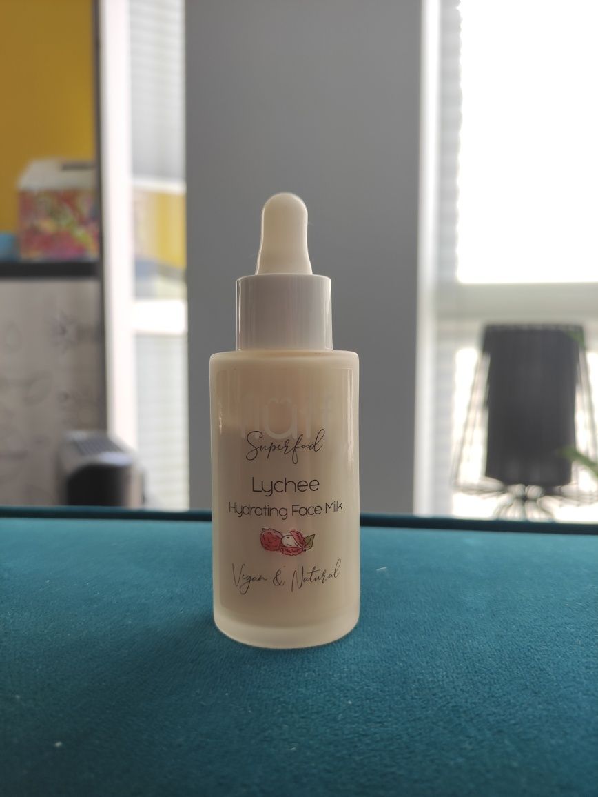 Fluff superfood Lychee liczi mleczko do twarzy nawilżające
