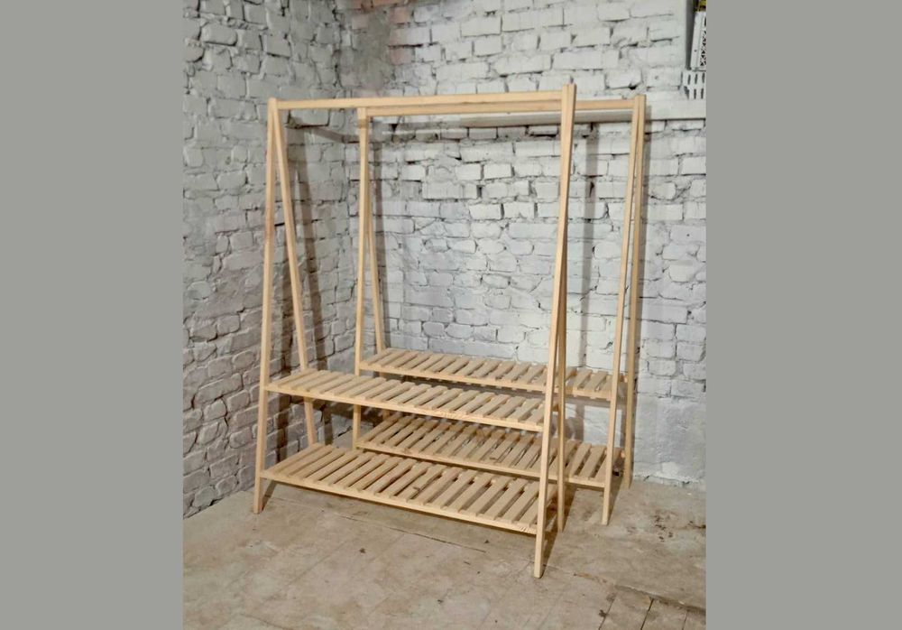 Вішалки стійки для одягу Cтойка для одежды Вешалка напольная из дерева