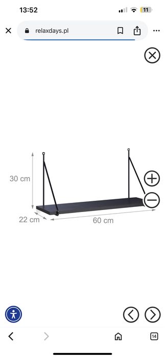 Nowoczesna półka ścienna