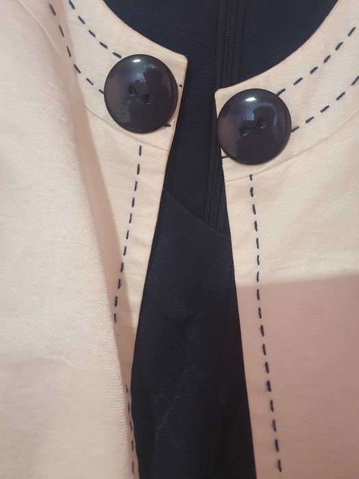 Granatowa sukienka  z żakiecikiem rozmiar 42