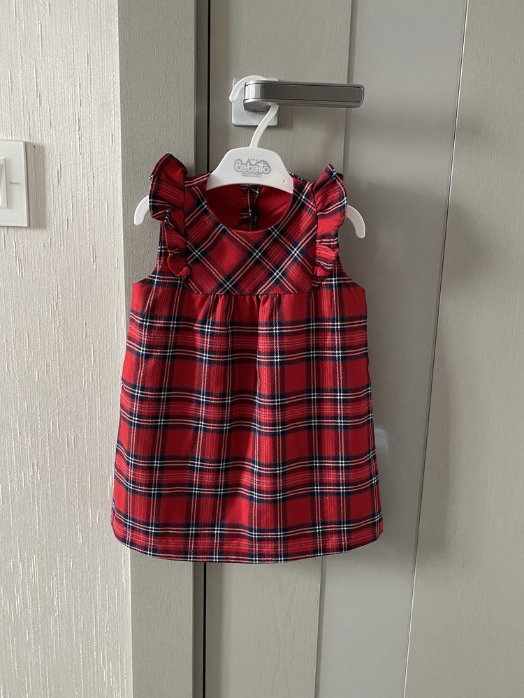 Платье в шотландскую клетку H&M (Chicco). Рост 80см.