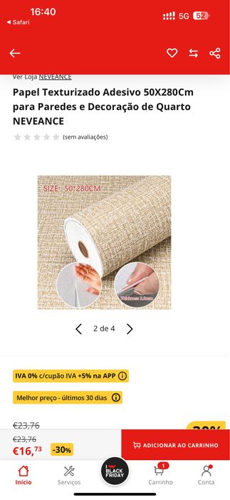 Papel de parede 3D para Paredes Texturizado cinzento