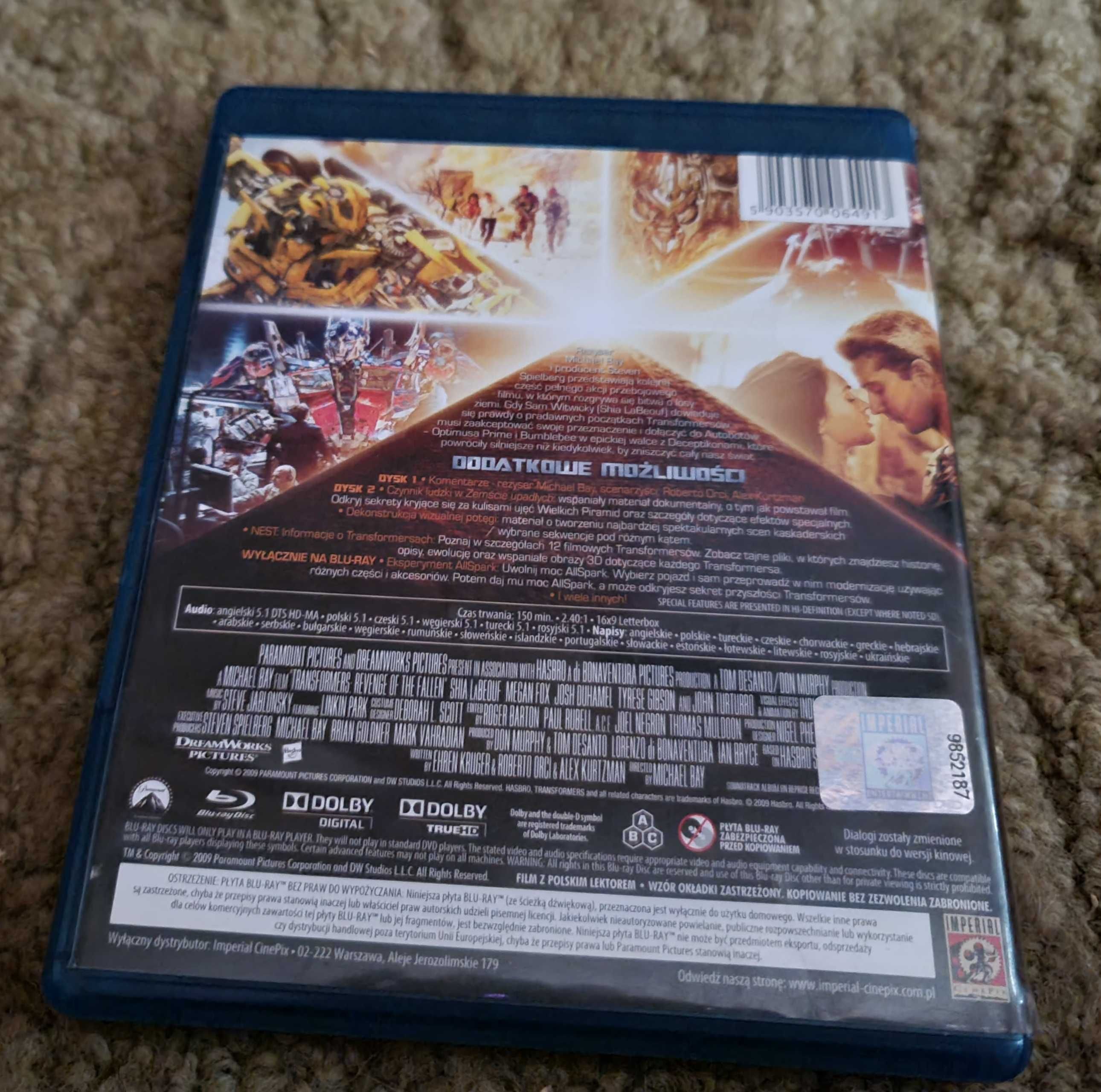 Transformers: Zemsta upadłych / 2 BLU-RAY /Lektor PL