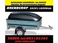 Brenderup 1205XL z zamykaną pokrywą ABS  przyczepa z lekka z zamykaną pokrywą ABS 203x116x90, uchylna