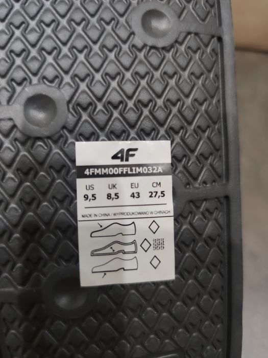 Klapki męskie 4F rozmiar 43 antracyt