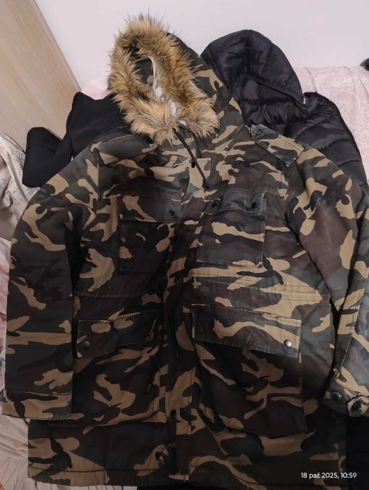 Kurtka męska militarne myśliwska moro Zara XL