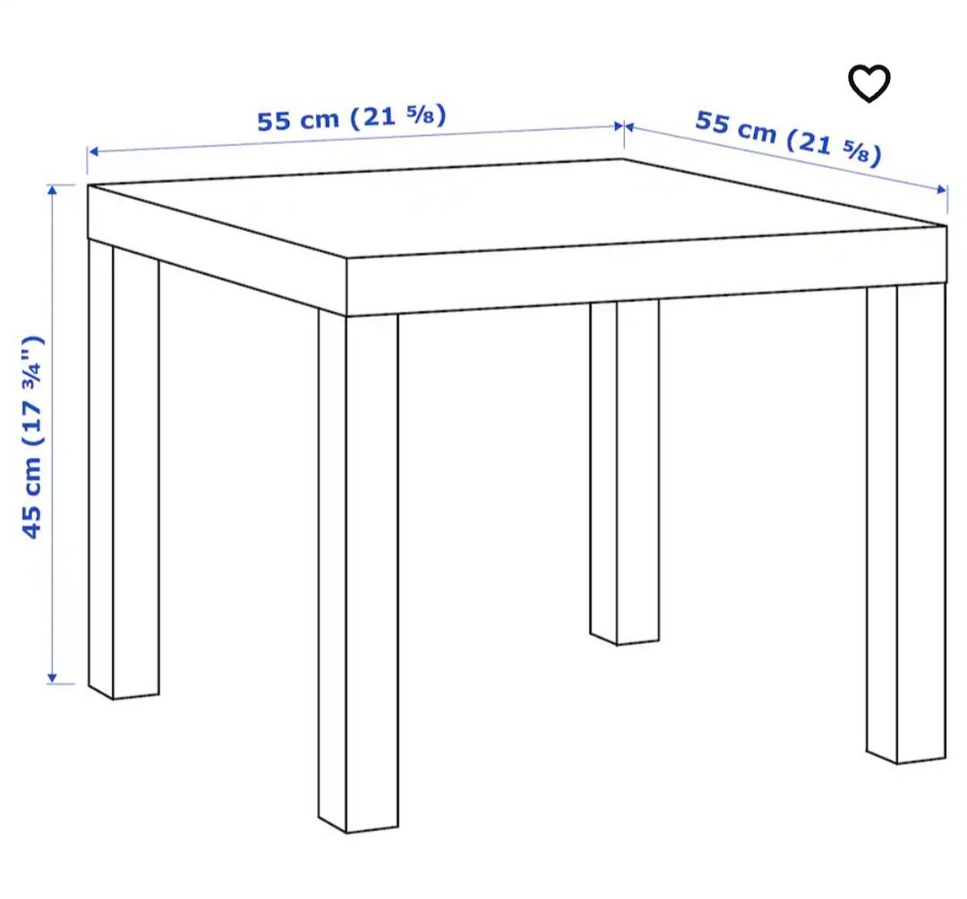 Mesa apoio IKEA branca