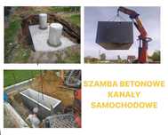 Szambo Betonowe Kanał samochodowy Piwnica Ogrodowa SURAŻ i okolice
