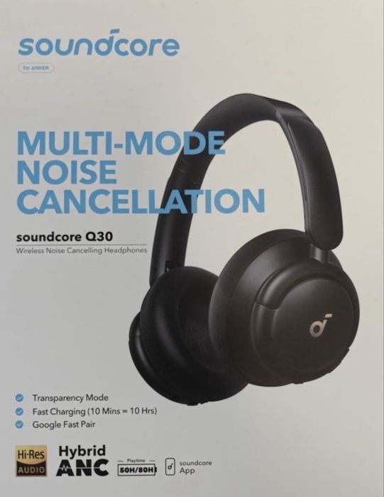 Навушники Anker Soundcore Life Q30 Black Upgraded!!!нові, оригінал