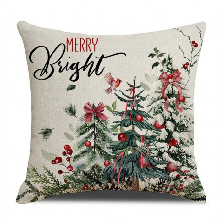 Poszewka Na Poduszkę 45 X 45 Cm Motyw Świąteczny Boho Pod252