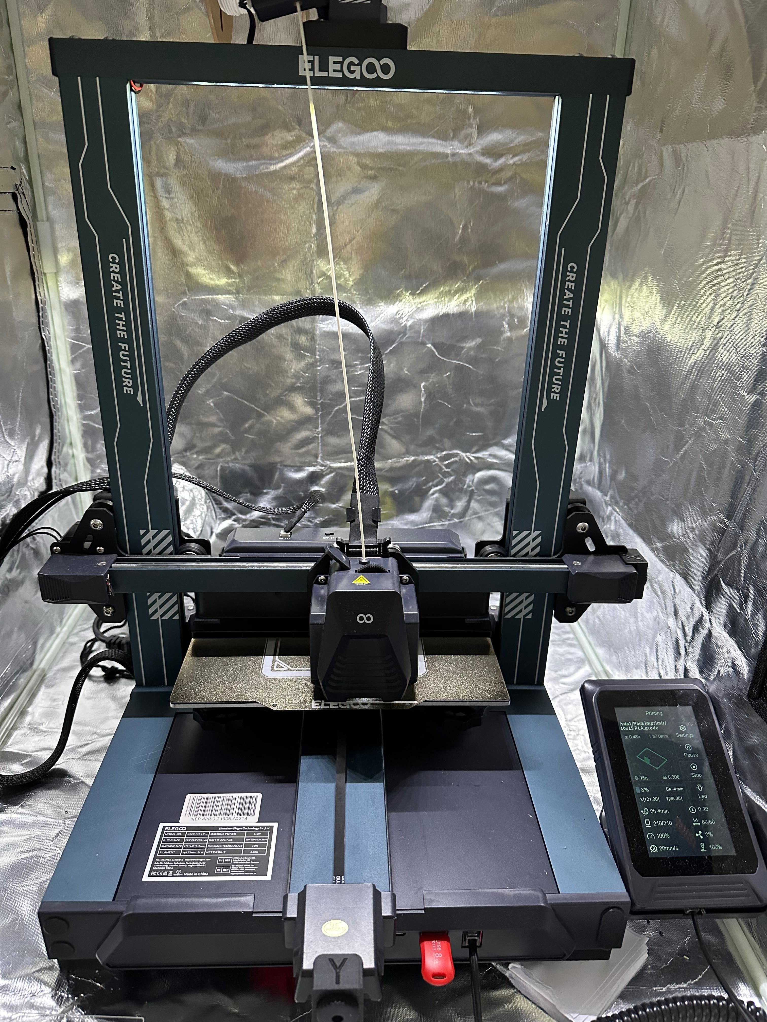 Impressora 3d Elegoo Neptune 4 Pro com enclosure