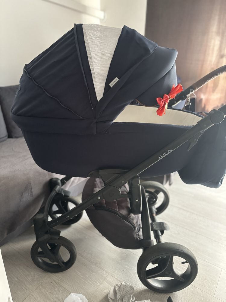 Zestaw wozek bebetto luca spacerowka adaptery