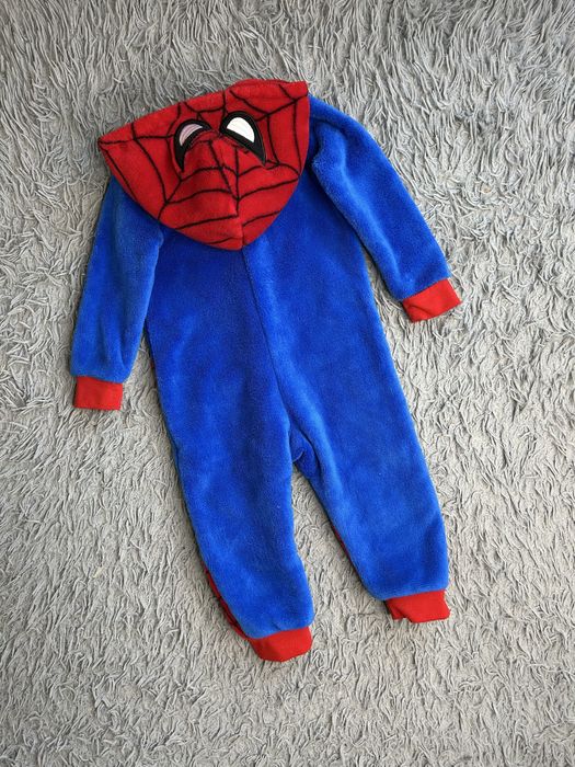 Дитячий комбінезон піжама. теплий комбінезон людина паук