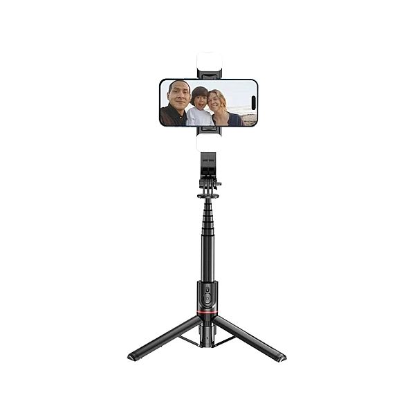 Selfie stick Tech-Protect L05S Bluetooth z tripodem do 105cm z lampą L