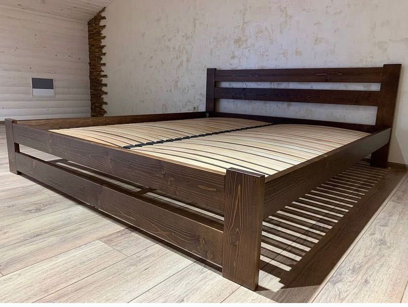 Ліжко з натурального дерева двохспальна кровать