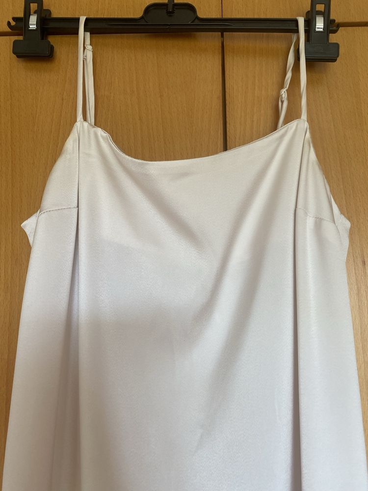 Vestido Bege Seda