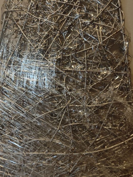 Decoração deEstrutura de  Natal  Prateada- Triangular  - da Área